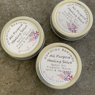 Hawaiian Beeswax All Purpose Healing Salve with Pure Lavender Propolis Royal Jelly 1oz & 2oz
